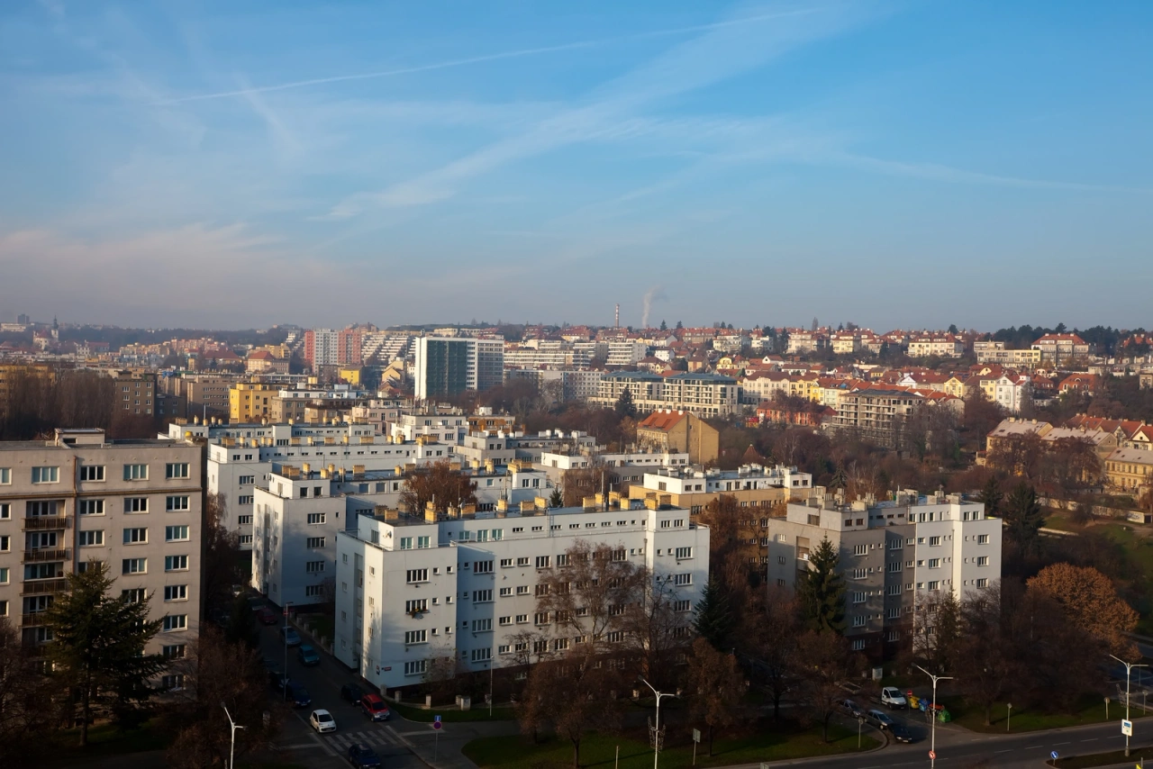 Панорама жилого района с высоты